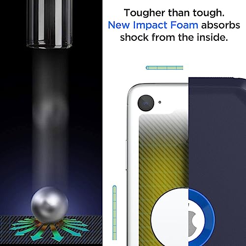 Image of AICase for iPhone SE Case 3rd & 2nd Generation with Belt-Clip Holster, for iPhone SE 2022 /2020 Case Built-in Screen Protector Heavy Duty Protective Full Body Rugged Phone Cover, Admiral Blue