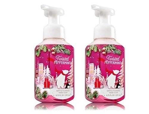 Bath and Body Works Twisted Peppermint Gentle Foaming Hand Soap 2 Pack