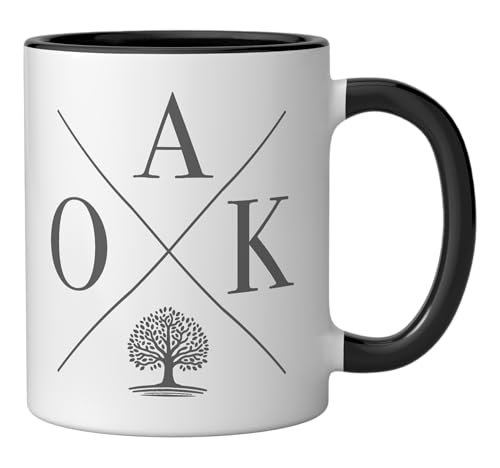 Taza cerámica Oakland California 11 oz negro/blanco miniatura 2