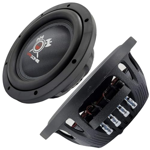 Gravity Warzone WZ12D4 12 Inch 1500 Watt Max Power Elite Car Audio Shallow Subwoofer 4 Ohm DVC - Dual Voice Coil Stereo Competition Grade Sub - 2 Subwoofers