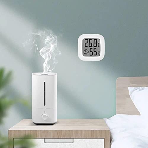 Digitale hygrometer, voor binnen, hygrometer, kleine thermometer, vochtmeter, monitor met temperatuur van -10 °C - 70 °C en luchtvochtigheid 10% RH-99% RH-sensor - Afbeelding 6
