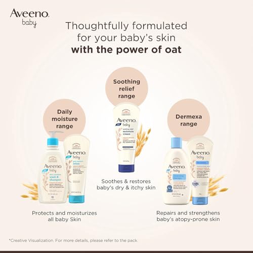 Image of Aveeno Baby Dermexa Moisturising Cream 100G With Triple Oat Complex And Ceramides To Soothe And Relieve Dry, Itchy, Sensitive Skin|Us Pediatrician Recommended|No Added Fragrance, Cortisone Or Dyes