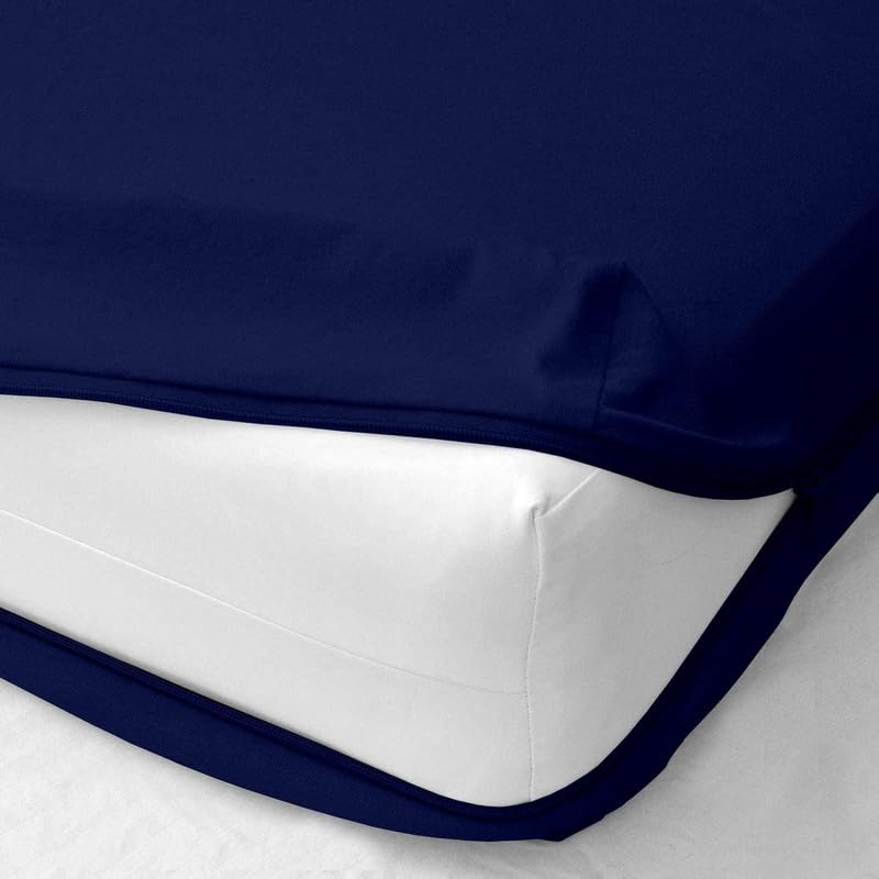 Sea Monk Waterproof Mattress Protector Zippered Queen Size (72x60 Inches / 6x5 feet)_10 Inch Drop, Navy Color - Bed Cover with Zipper Single Size Waterproof Mattress Protector (B0CC9WLM33) Amazon Price History, Amazon Price Tracker