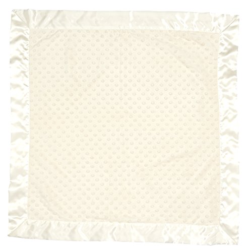 Image of Bearington Baby Creamy White Dottie Snuggle Blanket, 28.5 inch x 28.5 inch
