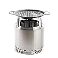 Solo Stove Bonfire Cast Iron Grill Cooking Bundle 2.0 | Smokeless Fire Pit, Stand, Grill & Hub, Wood Burning, Removable Ash Pan, Stainless Steel/Cast Iron, Height: 63 cm, Diameter: 44,5 cm, 20,3 kg
