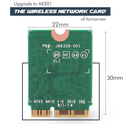 Image of Killer Series for Intel AX1650i WiFi 6 Gaming Adapter Upgrade | CNVio2 M.2 WiFi Card | 2.4 Gbps WiFi for PCs | Bluetooth 5.2 Supported | Designed for Intel 10th Gen and Later CPUs