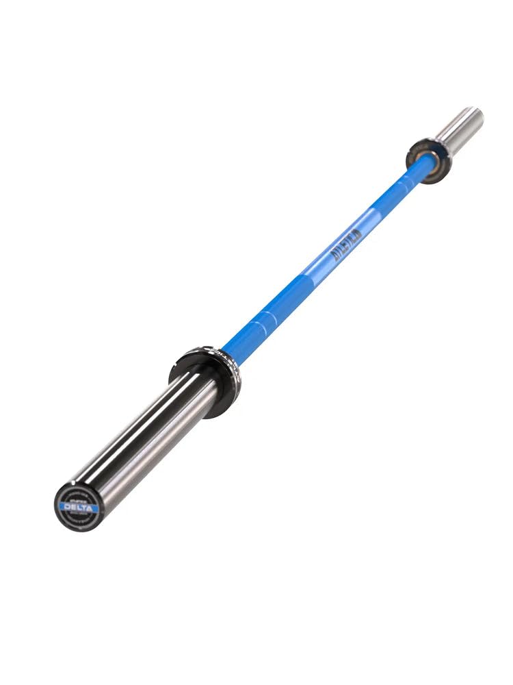 ATLETICA bilanciere | Delta | Electric Blue | Manubrio per sollevamento pesi, powerlifting e allenamento funzionale | 20 kg | marcature IPF e FMI | portata 1000 kg