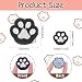14 Stück Stoff Zum Aufbügeln Selbstklebender Aufnäher Mit Pfotenabdruck Hundepfote Schwarz Weiß Bügelflicken Hundepfoten Pfote Hund Aufnäher Bügelbild Patch Für Kinderkleidung Rucksäcke Weihnachten
