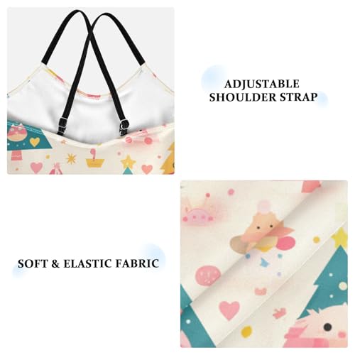 KLL Christmas Tree Ornament Toddler Girl 1-Piece Swimsuit Summer Swimming Suits with Adjustable Straps UPF 50+3