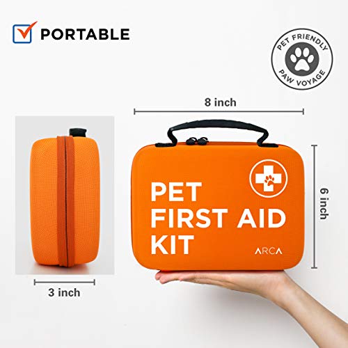 ARCA PET Cat & Dog First Aid Kit Home Office Travel Car Emergency Kit Pet Travel Kit – 100 Pieces with Emergency Collar… - Image 6
