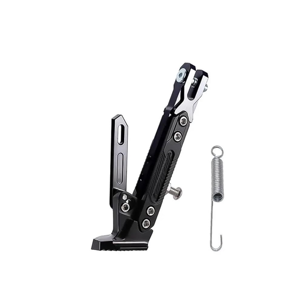 SA2VN6 Kickstand Parking Stand Motorcycle Kickstand Kick Bracket Motorbike Bicycle Adjustable Metal Foot Side Stand Supportor Parking Accessories