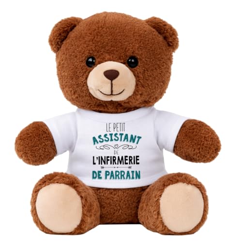 Peluche ours pour bébé Planetee : cadeau de naissance pour garçon et nouveau-né