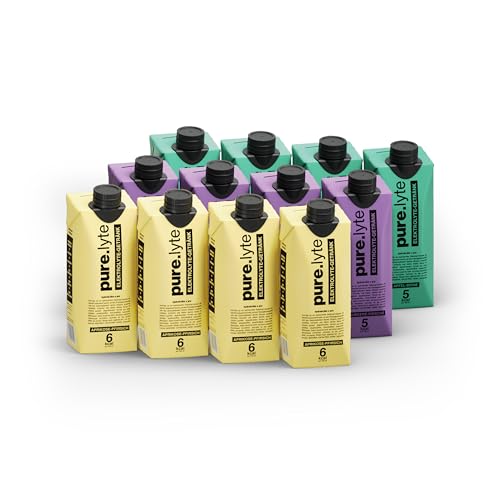 pure.lyte - Trinkfertiges Elektrolyte Getränk in drei leckeren Sorten mit hochdosierten Elektrolyten (12 x 500ml, Mixed - Alle drei Sorten)