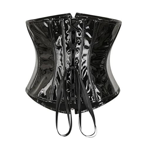 Corset Belt PU Leather Corset Top Women Steampunk Corsets and Bustiers Underbust Waist Cincher2
