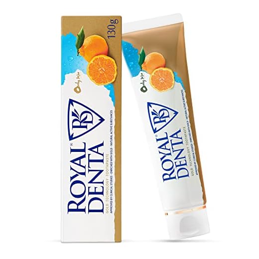 Royal Denta Jeju Tangerine naturlig tandkräm, slätt, med aloe vera och fluorid, 130 g