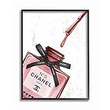Stupell Industries Makeup Nail Polish Brush Drip Pink Fashion Design Framed Wall Art, Multi-Color
