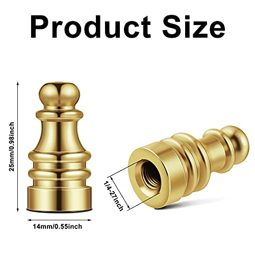 4 Pieces Lamp Finial For Lamp Shade Solid Brass Finial For Lamps 1 Inch Threaded Lamp Brass Knob For Table Lamps Or Floor Lamps #TOP1
