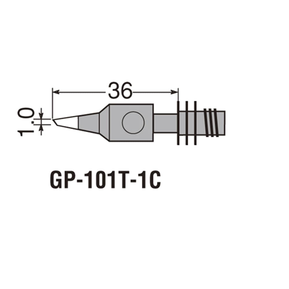 Amazon | 太洋電機産業(goot) 替こて先 1C型 GP-101T-1C | ハンダゴテ