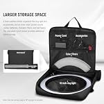 NEEWER 18" Ring Light Carrying Bag with Separate Storage Bag Expandable for 30.7"/78cm Folded Light Stand Tripod, 23.6"x22.8"/60x58cm Lightweight Nylon Protective Bag for Ring Light with Stand, RU-009