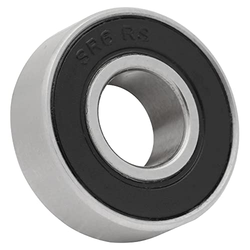 [2-Pack] Sr6-2Rs - Stainless Steel Deep Groove Radial Ball Bearing 0.375 In X 0.875 In X 0.2812 In (Id X Od X W) | 9.525 Mm X 22.225 Mm X 7.142 Mm (Id X Od X W) With Double Rubber Seal #TOP1