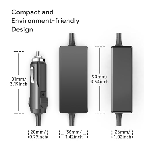 KFD DC 12V-24V Adapter KFZ Netzteil Auto Ladekabel für Löwenstein Prisma SMART Plus/Max Soft Plus/Max CPAP Schlafapnoegerät Ladegerät WM 24469 Skynet ELK-A069 Gleichstromkonverter Zigarettenanzuender