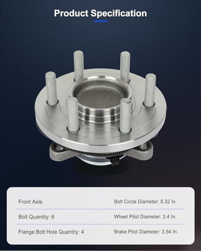 Image of ECCPP 2PC Wheel Hub Assembly Front 515170 for Acura MDX 2017-2020 FWD