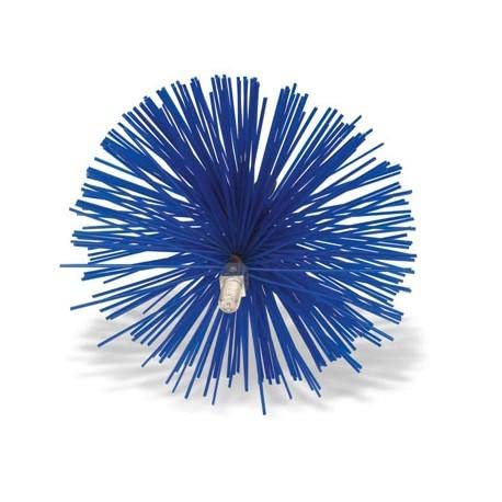 La zappa Scovolo in nylon "tondo" per spazza camini tipo professionale, pulizia canne fumarie. (Ø 20 cm)