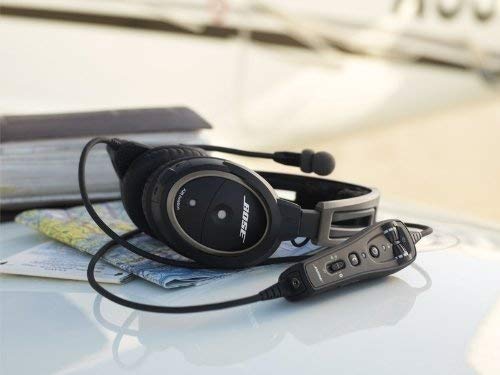 image for Bose 324843-3020 A20 Aviation Headset with Bluetooth Dual Plug Cable, 