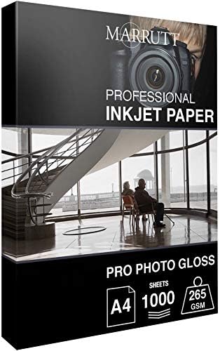 Marrutt 265gsm Pro Photo Gloss Inkjet Paper: A4-50 Sheets