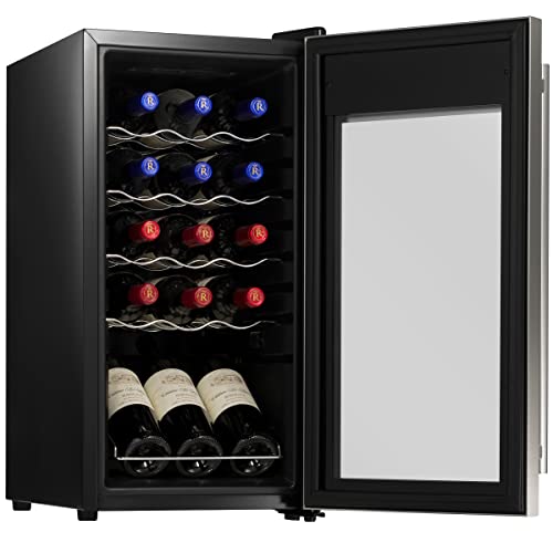 Nutrichef PKCWC15 15 Bottle Fridge | Red And White Chiller thumb #1