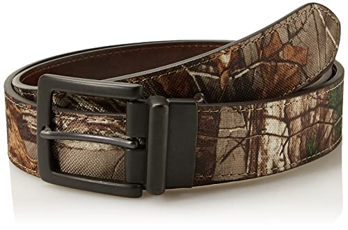 RealTree Camo Men's Reversible Leather Brass Belt