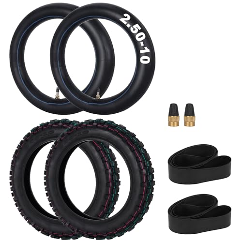 WEIYINGSI 2.50-10 Dirt Bike Tire Set