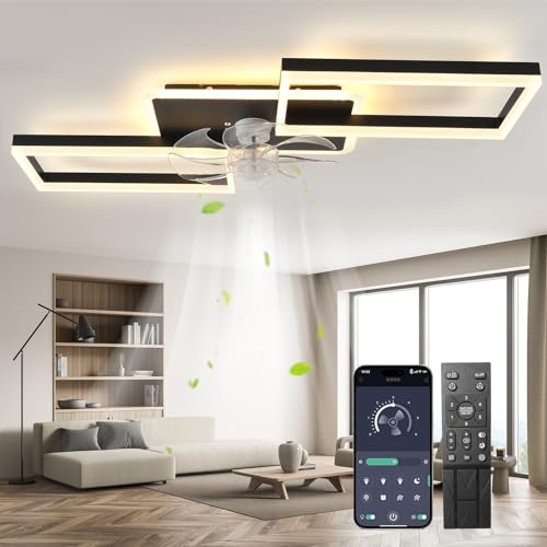 LED Deckenventilator Mit Beleuchtung,100cm Dimmbar Lampe Mit Ventilator,51W 4000lm Deckenventilator Mit Licht,deckenlampe Mit Ventilator Und Fernbedienung App Leise 6-Speed Für Schlafzimmer Wohnzimmer LED Deckenventilator Mit Beleuchtung,100cm Dimmbar Lampe Mit Ventilator,51W 4000lm Deckenventilator Mit Licht,deckenlampe Mit Ventilator Und Fernbedienung App Leise 6-Speed Für Schlafzimmer Wohnzimmer