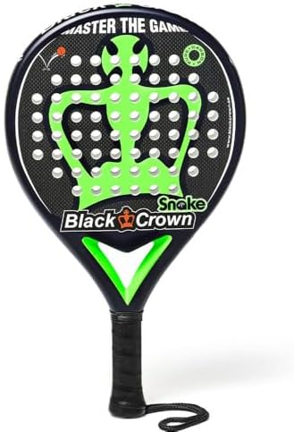 Black Crown - Pala de Padel Snake - Forma Redonda - Potencia - Pe...