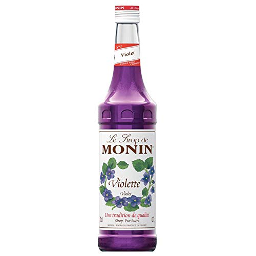 Monin Violet Syrup 70cl Bottle - Set of 6 - Violet Syrup Flavouring for Cocktails