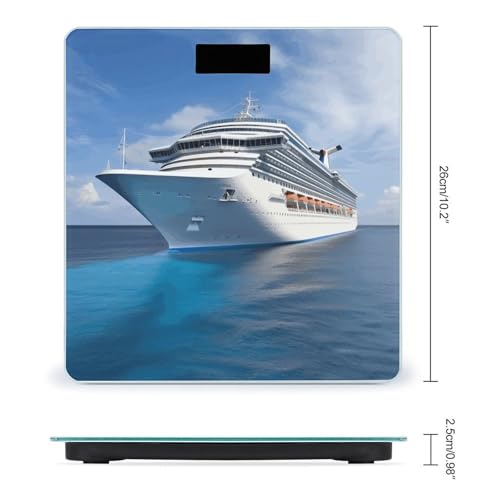 Báscula de baño con LCD y vidrio templado 400lb miniatura 2
