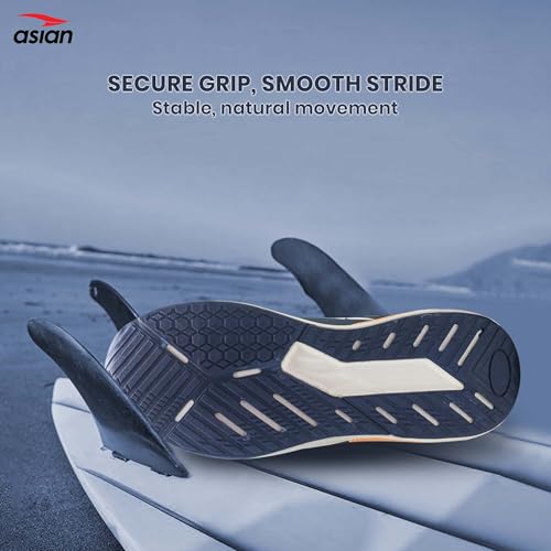 Image of ASIAN Civic-01 Men's Sports Running Shoes | Lightweight Sneakers with Breathable Mesh Upper, Shock-Absorbing Cushion Midsole & Non-Slip Outsole for Running, Walking & Gym