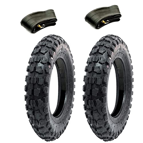 2 CROSS REIFEN 100/90-10 + KAMERN REIFEN UNION KOMPATIBEL MIT PIAGGIO APE 50 MINICROSS MINI MOTORRAD SCOOTER 6PR