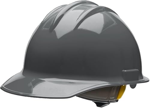 Bullard ANSI Z89.1 Type I Class E Non-Vented Cap Style Safety Hard Hat with 6-Point Ratchet Suspension and Cotton Brow Pad
