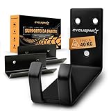 CYCLISTAR Supporto da parete per bici fino a 40kg - robusto supporto da parete per bici per MTB, bici da strada, e-bike - supporto da parete per bici a pedali + 2x staffa di supporto