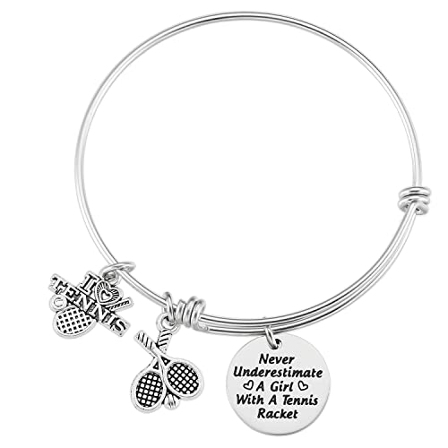 Tennis Gift For Women Birthday Tennis Charm Jewelry Tennis Themed Items Tennis Bracelet