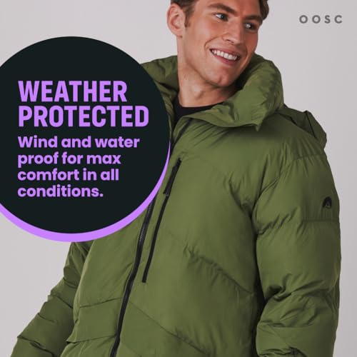 OOSC Men's Puffer Jacket Khaki4
