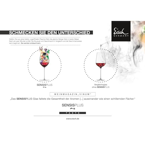 Foto von EISCH Weißweingläser Sky Sensisplus (2 Stück), Weingläser für Weißwein wie Sauvignon Blanc und Riesling, spülmaschinenfeste Kristallgläser, Made in Germany (Art.-Nr. 180065)