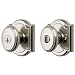 Baldwin Prestige Carnaby Entry Knob featuring SmartKey in Satin Nickel