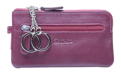 Étui à clés Esquire Viktoria 62 bordeaux en cuir premium