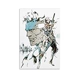 WRITTER Metal Gear Solid Poster Glossy Finish Made in USA Canvas Poster Wall Art Decor Print Picture Paintings for Living Room Bedroom Decoration 08x12inch(20x30cm)