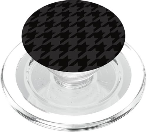 e Pied de Poule Preppy Carino Estetico PopSockets PopGrip per MagSafe classico grigio nero