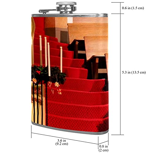 Flasque en acier inoxydable étanche avec entonnoir pour rhum et whisky de Noël - 8