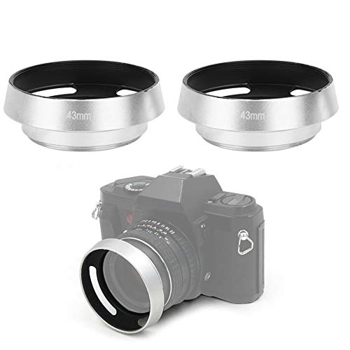 Lens Hood, Silver Matte Surface Mount Lens Hood for Leica