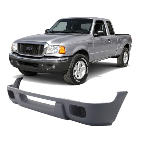Image of Compatible with Ford Ranger 2004-2005 Front Lower Bumper Valance | Textured, Without Fog Light Holes, With Air Holes, OEM 4L5Z17626EAA, FO1095215